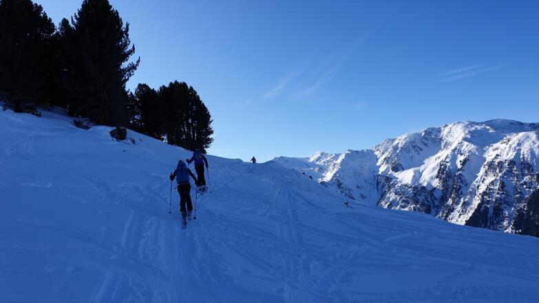 Beim Verlassen des Largozanstieges