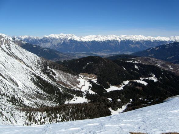 Blick nach Norden bis ins Inntal.