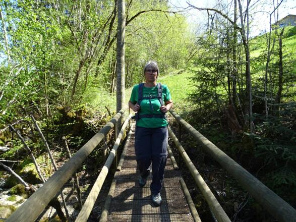 Meine liebe Frau Brigitte begleitet mich meist auf meinen herrlichen Touren