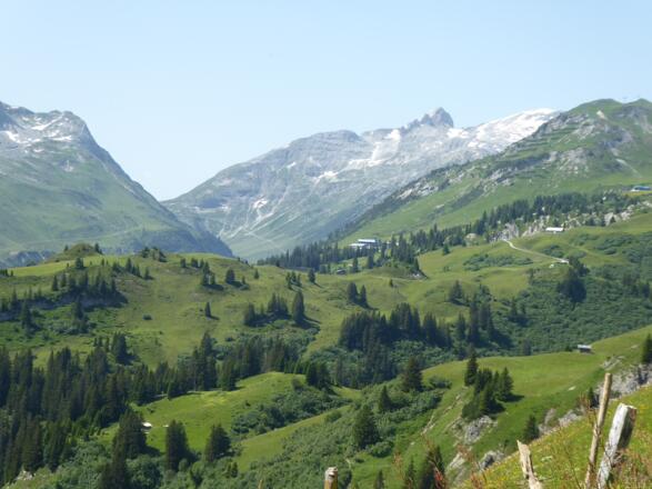 Blick nach Oberlech