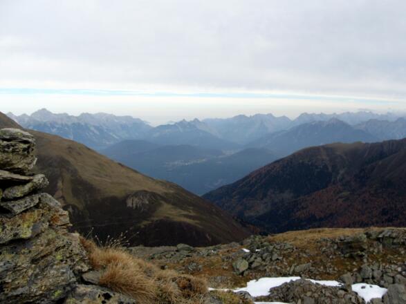 Am Gipfel, bzw. höchsten Punkt