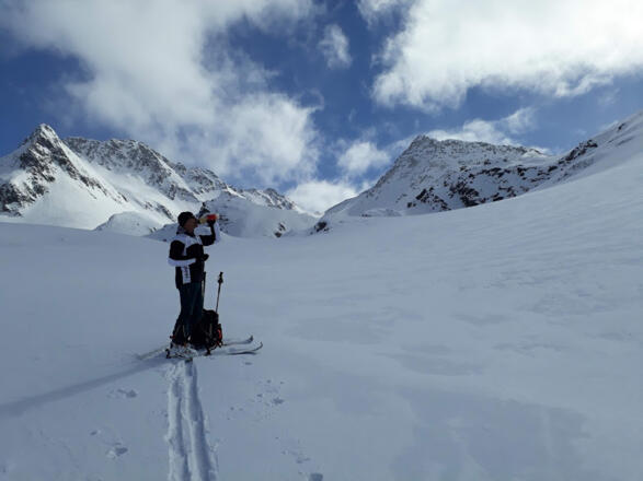 Wieder in flacherem Gelände