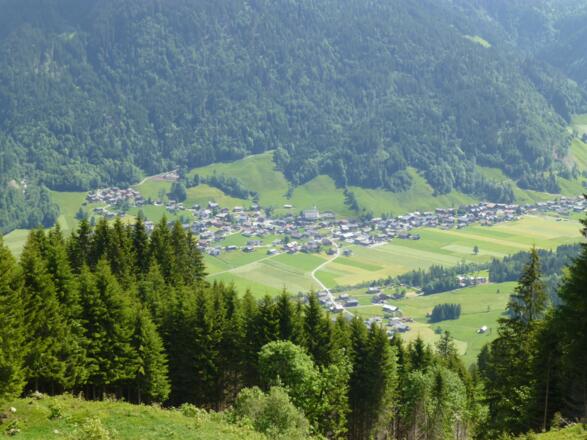 Tiefblick nach Schoppernau