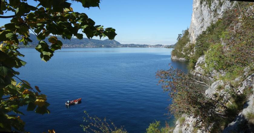 Abstieg am Miesweg zum Traunsee
