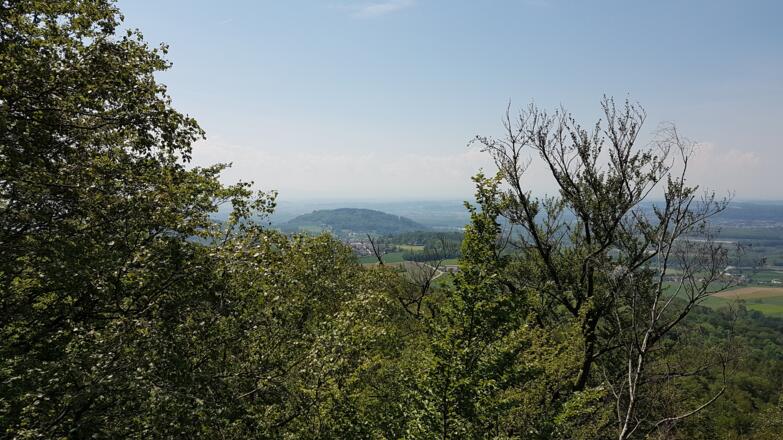 Links der Luftenberg, bei guter Sicht Alpenblick!