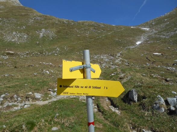 Abzweig unterhalb Steinjöchl