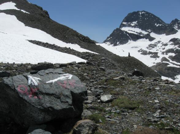 Abzweigung zum Vermuntkopf (VK)