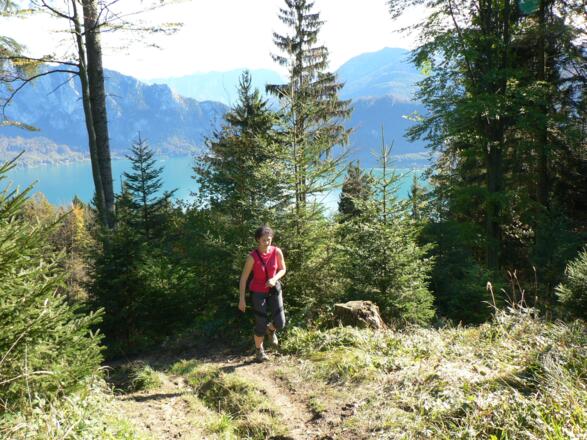 Je höher wir kommen, desto schöner wird der Blick auf die Umgebung