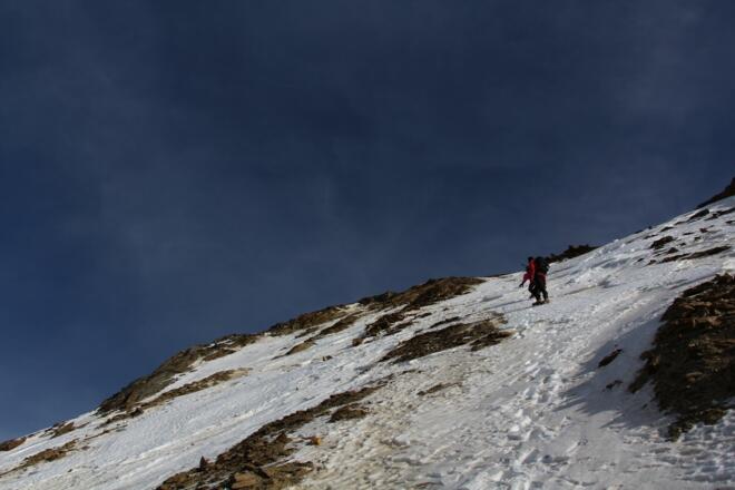 Abstieg über die Westflanke