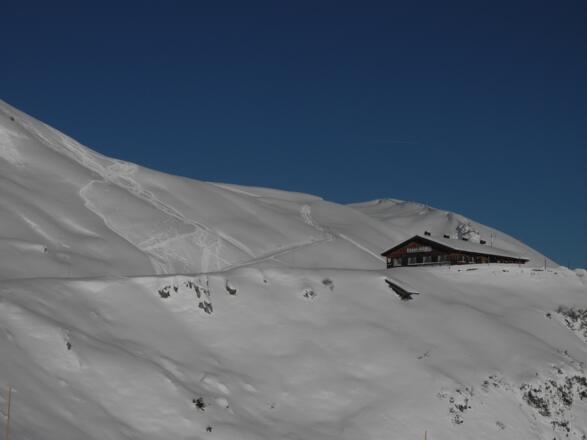 Nach der Loser Alm ist man meist alleine unterwegs. (9.12.2012)