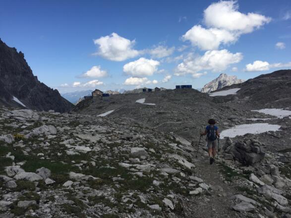 In Bildmitte ist die Totalphütte zu erkennen