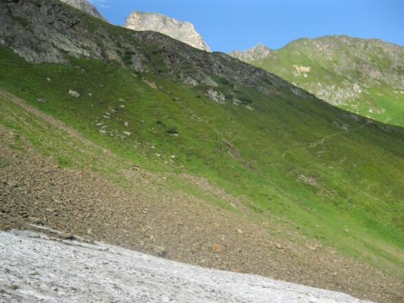 Links Richtung Kleegrubenscharte