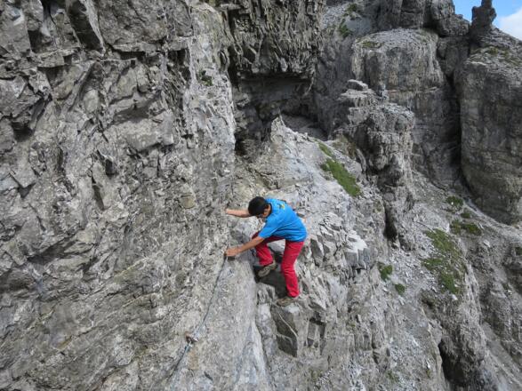 Passagen wie diese verlangen Schwindelfreiheit und Trittsicherheit.