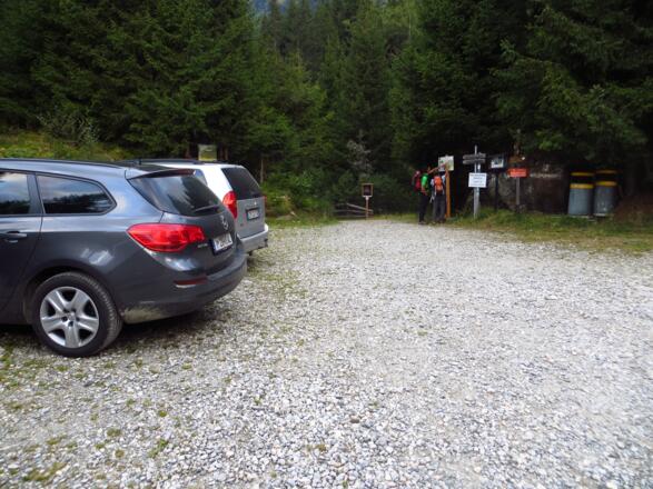 Parkplatz am Ausgangspunkt