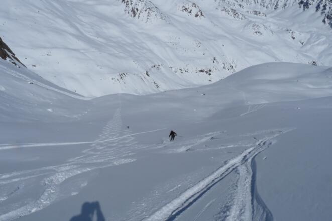 Durch das Wannenkar im Pulvertraum.