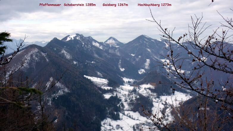 Fernblick: Schoberstein und Hochbuchberg