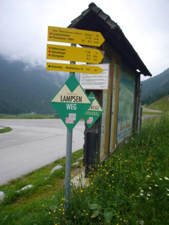 Start und Ziel: Parkplatz in Praxmar