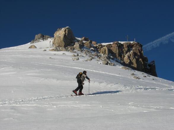 Kurz vor dem Gipfel der Kesselspitze.