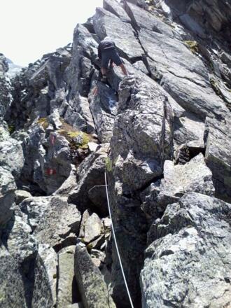 Blockgrat zum Gipfel