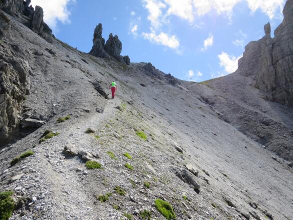 Kurz unterhalb der Malgrubenscharte.