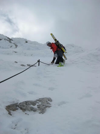 winterlicher Klettersteig