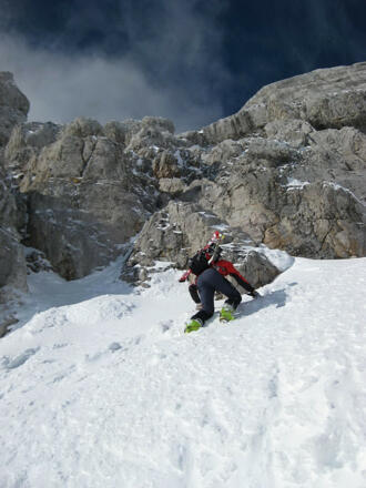 Steilfirn zum Randkluftklettersteig