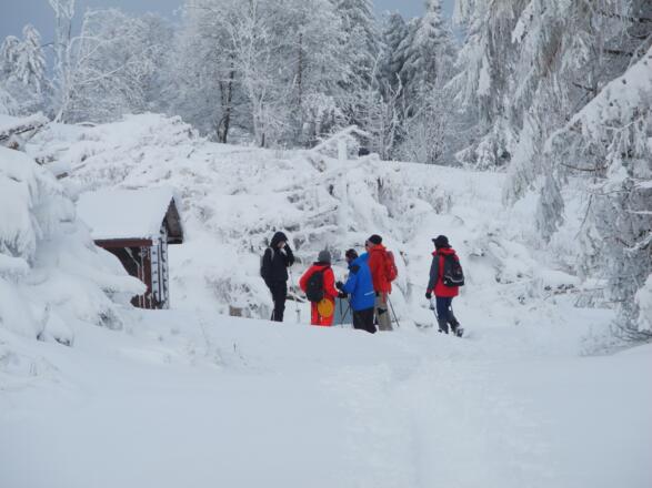 Schneeschuhwandern am Himmeldunkberg