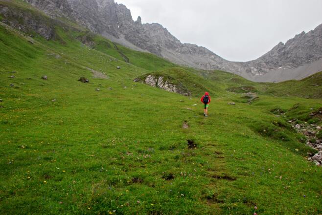 Richtung Gufelgrasjoch