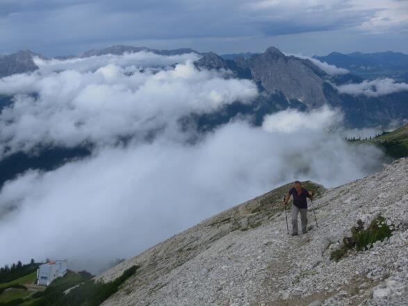 Anstieg zum Härmelekopf