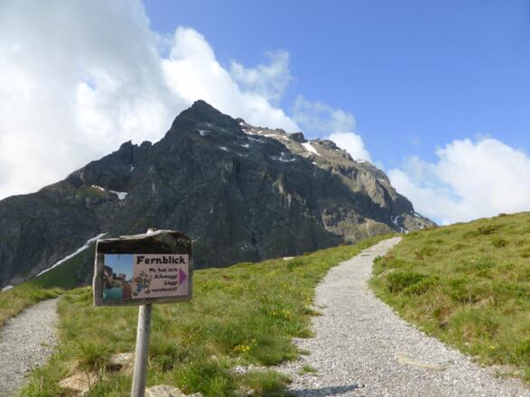 Abzweigung Richtung Speichersee