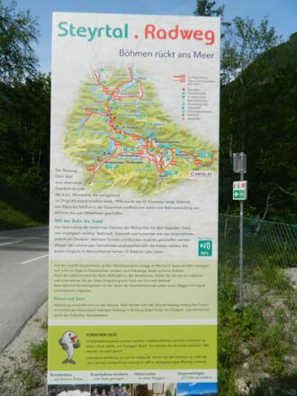 Infotafel Steyrtal-Radweg
