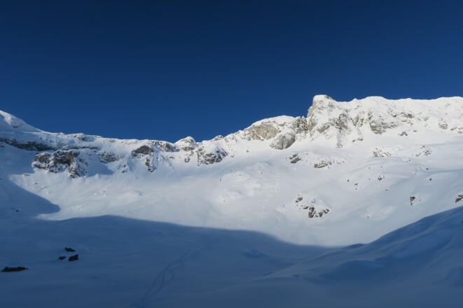 Blick zurück auf den Haupthang