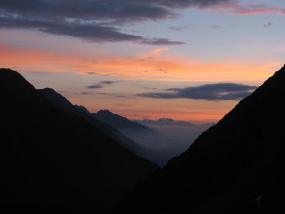 Morgenstund hat Gold im Mund. Aufbruch um 5 Uhr früh