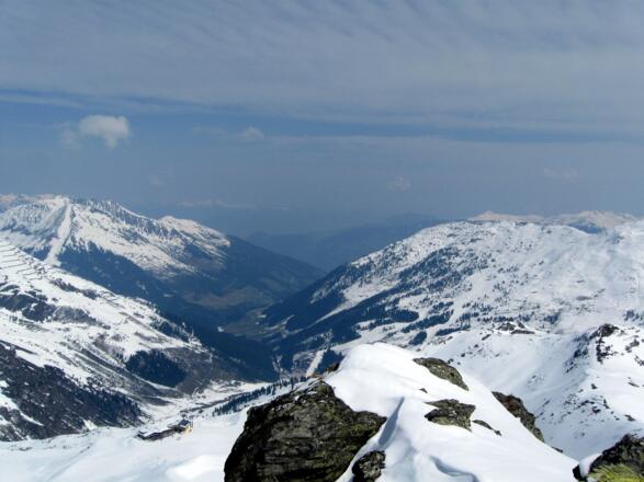 Blick hinaus ins Zillertal