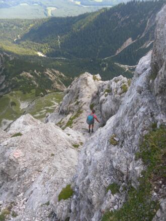 die letzte Felsrinne