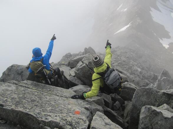 zurück über den Grat zur Müllerhütte