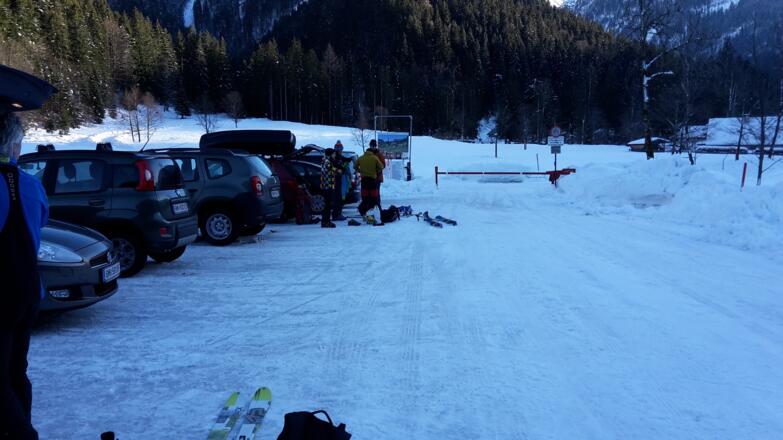 Parkplatz bei der Langlaufanlage
