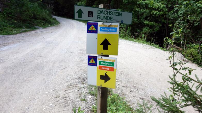 Bikertafel zum Predigtstuhl 1020m