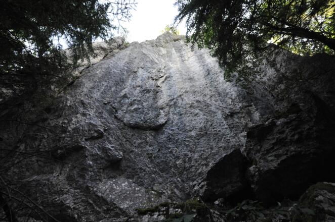 Felswand unterhalb des Geißwandgipfels