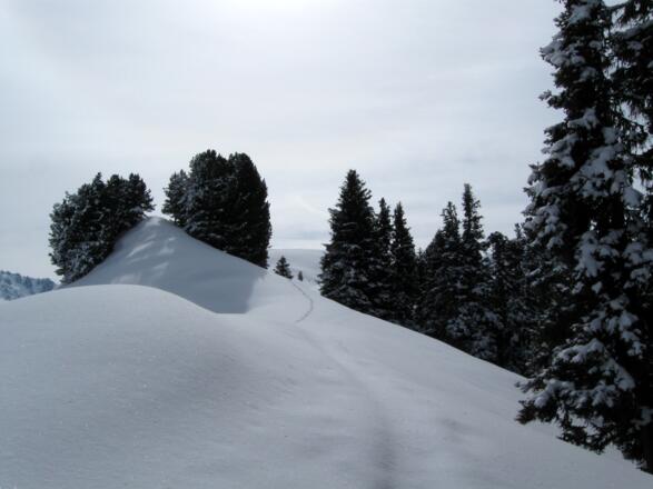 Sanfter Aufstieg in unendlicher Einsamkeit