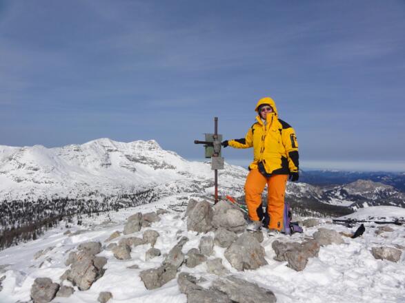 Angerkogel Gipfel mit Blick auf Warscheneck