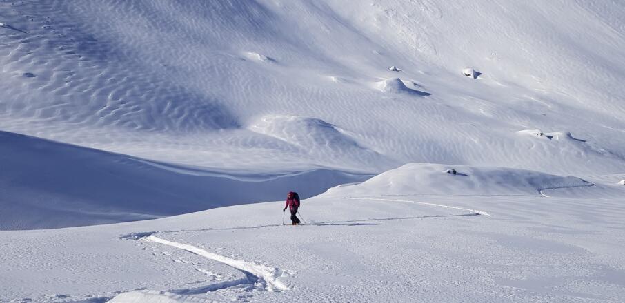 In mäßiger Steigung weiter aufwärts