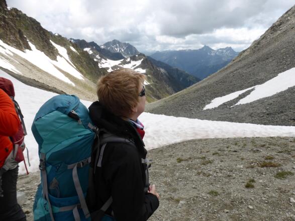 Richtung Friedrichshafener Hütte
