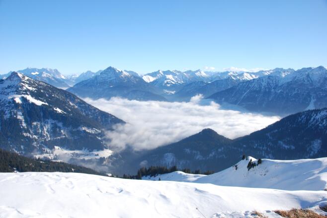 Tannheimer Tal unter den Wolken