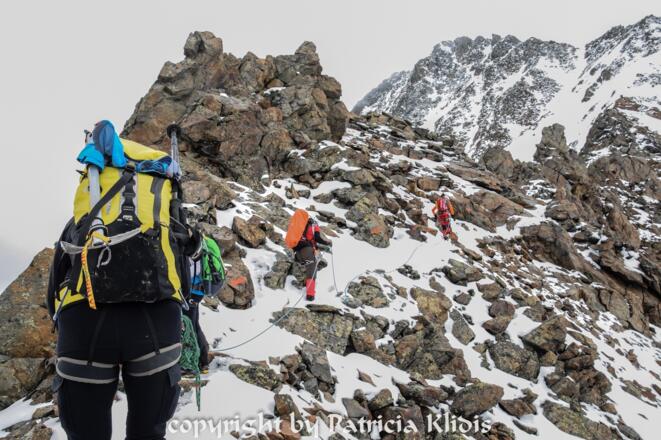 Grat entlang zum Gipfel des Wilden Freigers