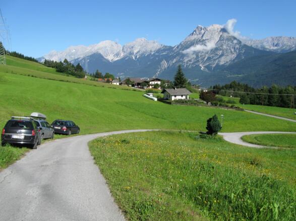 Etwas oberhalb von Hattingberg geht's los.