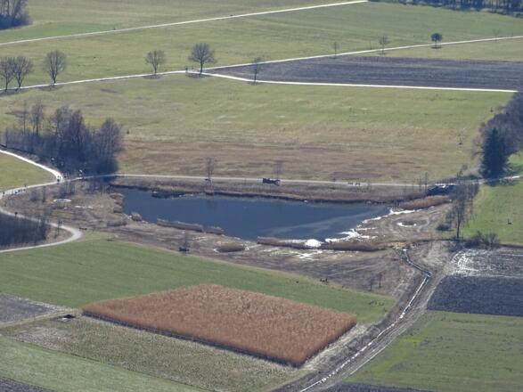 Der Egelsee von oben
