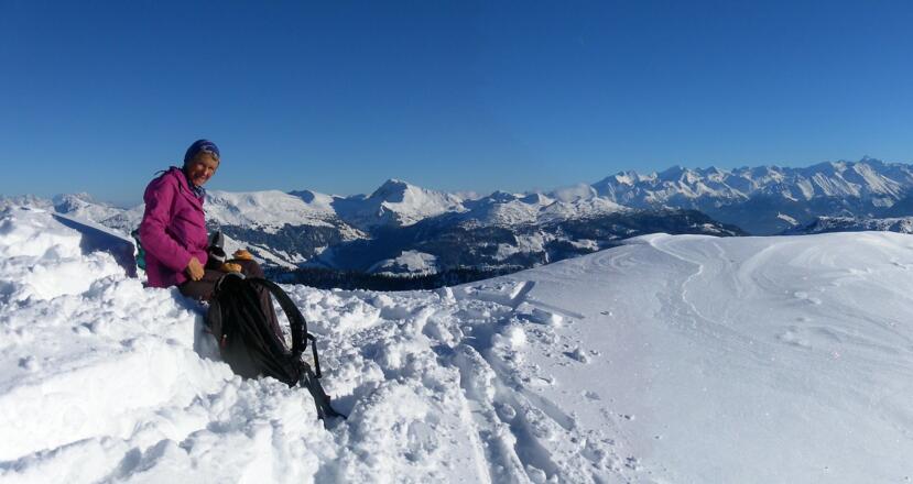 Gipfelpanorama von Geißstein bis Großglockner