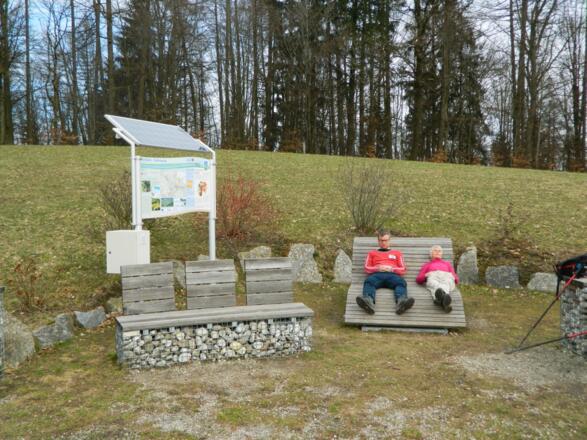 Rastplatz kurz vor der Gobelwarte