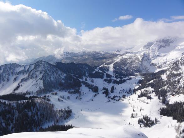 Tiefblick zum Teichlboden / Wurzeralm
